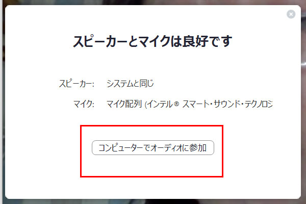スピーカーとマイクは良好です